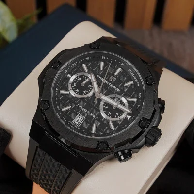 Чоловічий годинник Pagani Design PD-YS032 Black-Black-Black Rubber