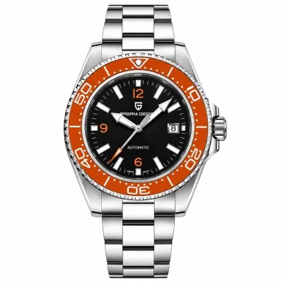 Pagani Design PD-YS034 Silver-Orange-Black Steel