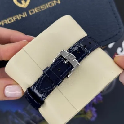 Женские часы Pagani Design PD-1825 Silver-Blue Leather