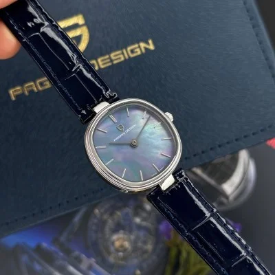 Женские часы Pagani Design PD-1825 Silver-Blue Leather