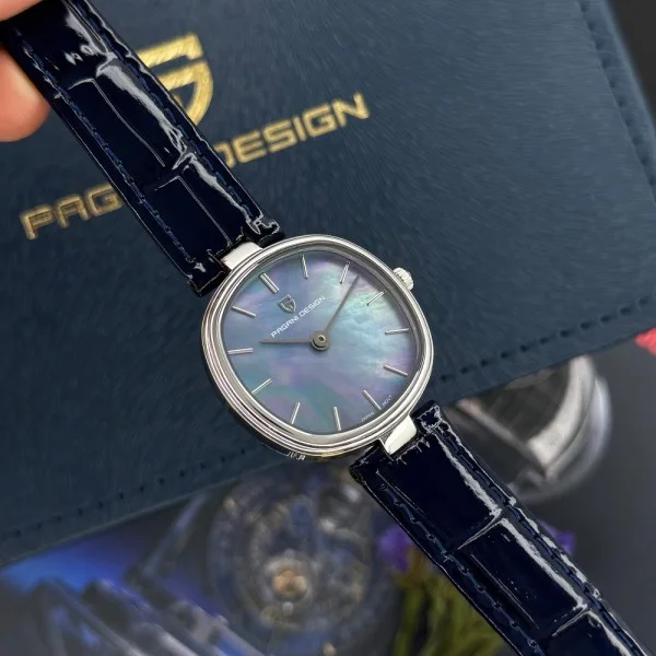 Жіночий годинник Pagani Design PD-1825 Silver-Blue Leather фото 7