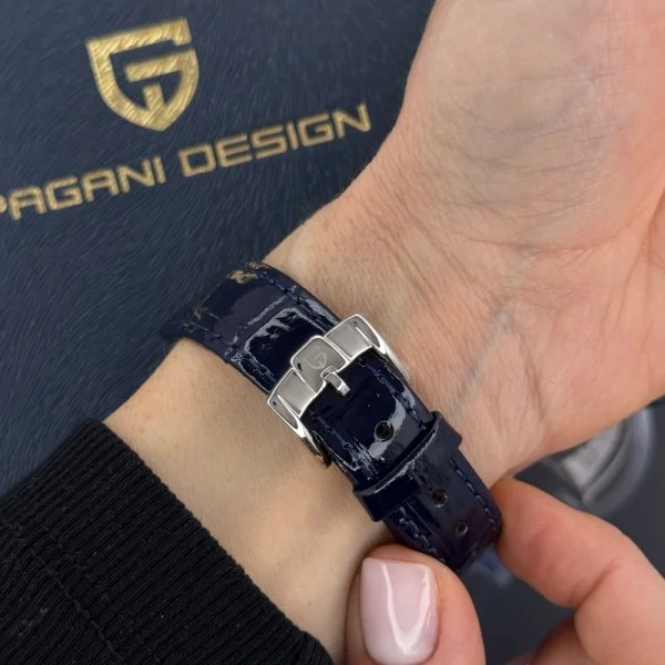 Жіночий годинник Pagani Design PD-1825 Silver-Blue Leather фото 10