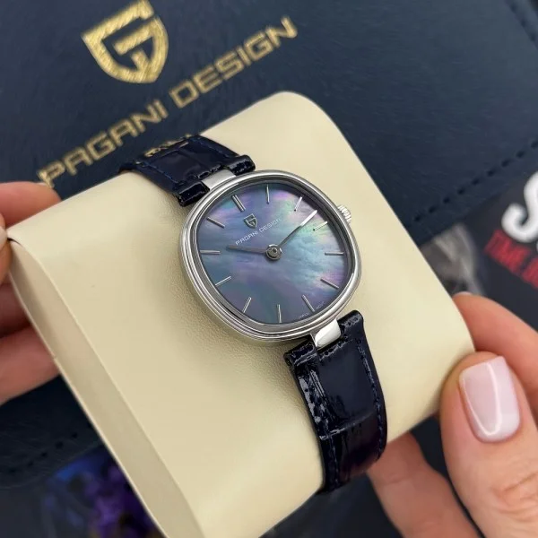 Жіночий годинник Pagani Design PD-1825 Silver-Blue Leather фото 4