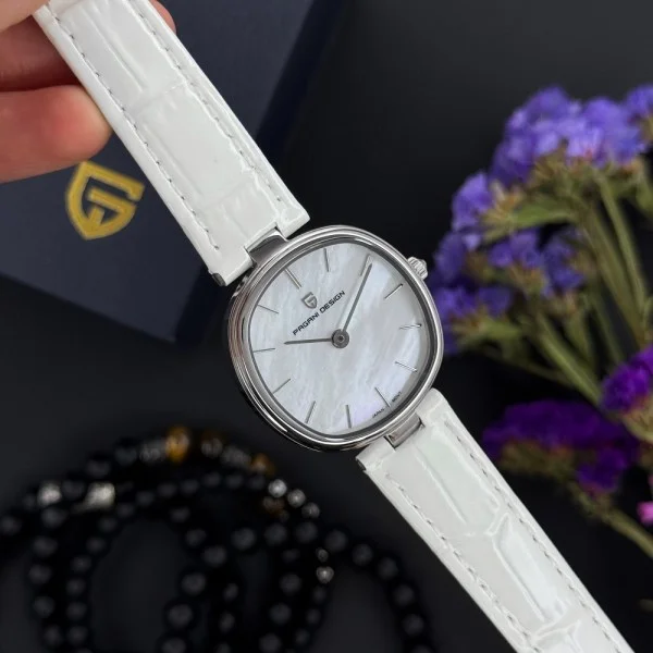 Жіночий годинник Pagani Design PD-1825 Silver-White Leather фото 8