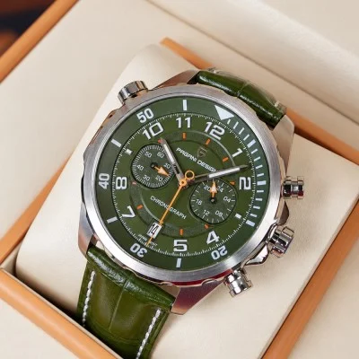 Мужские часы Pagani Design PD-1811 Green-Silver