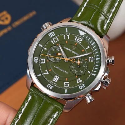 Мужские часы Pagani Design PD-1811 Green-Silver