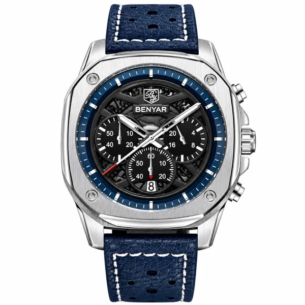 Мужские часы Benyar BY-5222 Blue-Silver фото 1