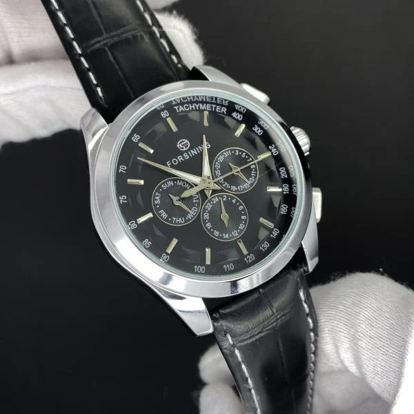 Forsining 6625 Silver-White Leather фото 6