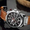 Чоловічий годинник Curren 8291 Brown-Silver-Black фото 3