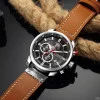 Чоловічий годинник Curren 8291 Brown-Silver-Black фото 4