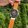 Чоловічий годинник Curren 8291 Brown-Silver-Black фото 5