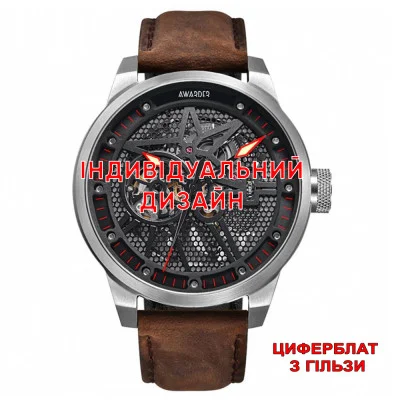 Awarder 058 Silver-Red Leather Гільза Індивідуальний дизайн