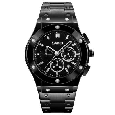Skmei 9157SBK Black-Steel