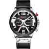 Чоловічий годинник Curren 8329 Black-Silver фото 2
