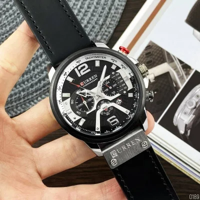 Чоловічий годинник Curren 8329 Black-Silver