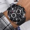 Чоловічий годинник Curren 8502 Black-Silver фото 3