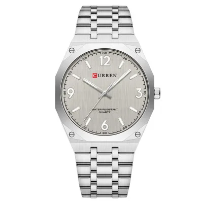 Чоловічий годинник Curren 8504 Silver