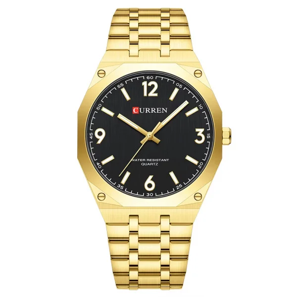 Мужские часы Curren 8504 Gold-Black фото 1