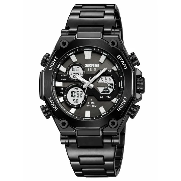 Чоловічий годинник Skmei 2210BK Black фото 1