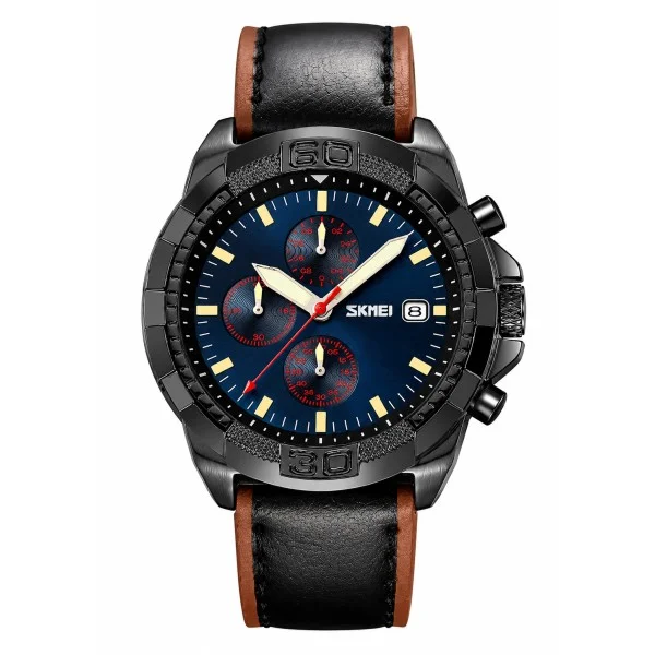 Чоловічий годинник Skmei 9347BKBU Black-Blue фото 1
