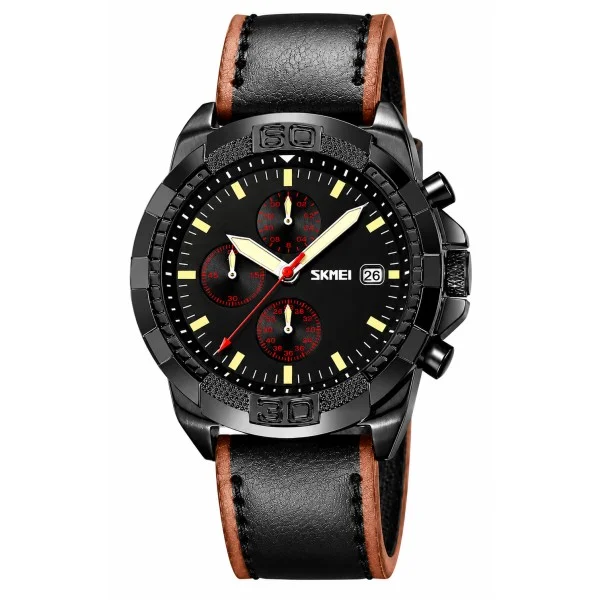 Чоловічий годинник Skmei 9347BKBK Black-Black фото 1