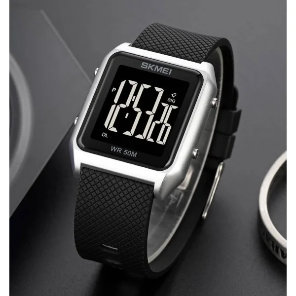 Наручний годинник Skmei 1866SIBK Silver-Black фото 5