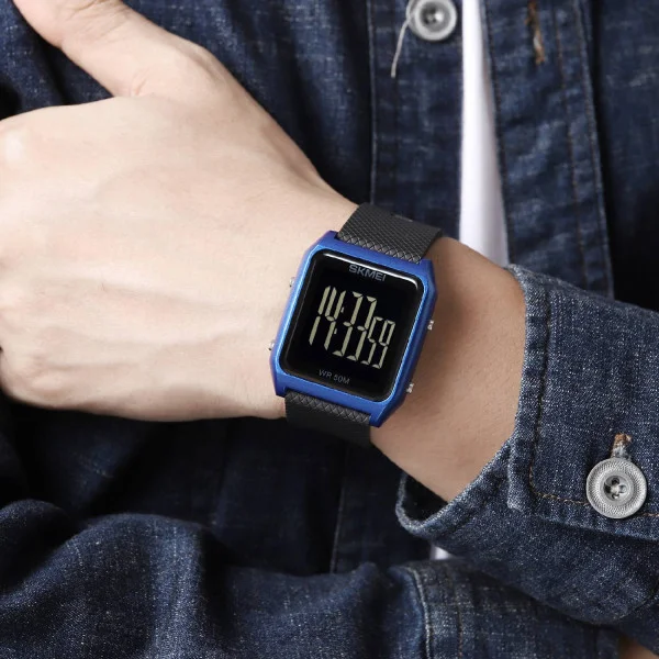 Наручний годинник Skmei 1866BUBK Blue-Black фото 4