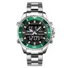 Чоловічий годинник Skmei 1850SIGN Silver-Green фото 2