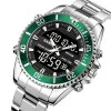 Чоловічий годинник Skmei 1850SIGN Silver-Green фото 3