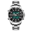 Чоловічий годинник Skmei 1850SIBK Silver-Black фото 3