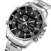 Чоловічий годинник Skmei 1850SIBK Silver-Black фото 4