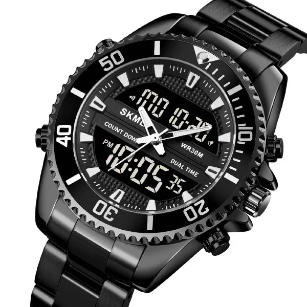 Чоловічий годинник Skmei 1850BKBK Black-Black фото 4