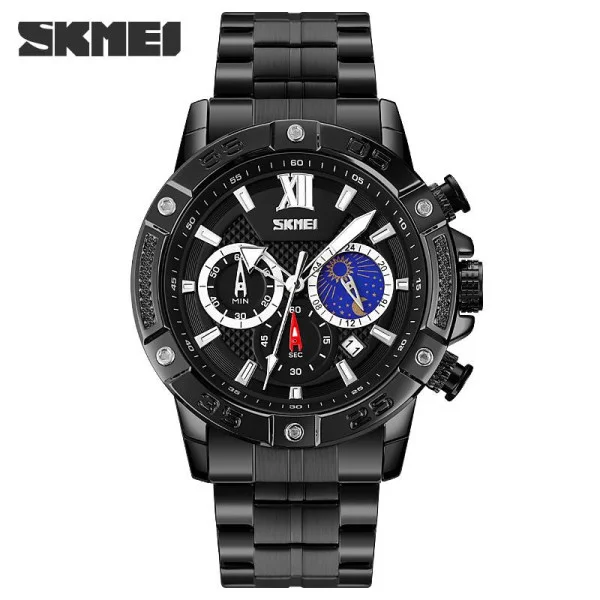 Чоловічий годинник Skmei 9235BKBK Black-Black фото 1