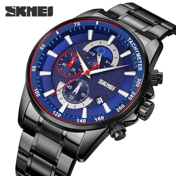 Чоловічий годинник Skmei 9250BKBU Black-Blue фото 3