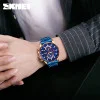 Чоловічий годинник Skmei 9250RGBU Rose Gold-Blue фото 4