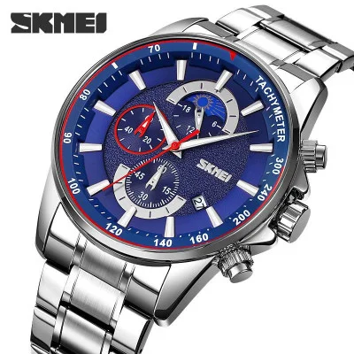 Чоловічий годинник Skmei 9250SIBU Silver-Blue