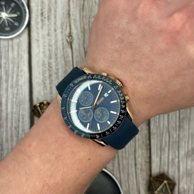 Чоловічий годинник Skmei 9253PRGBU Rose Gold-Blue Sil