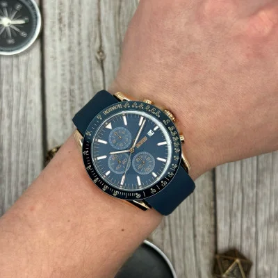 Чоловічий годинник Skmei 9253PRGBU Rose Gold-Blue Sil