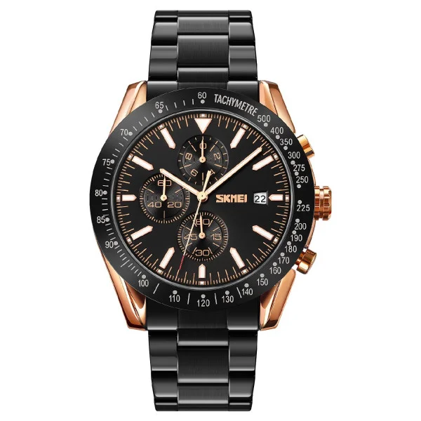 Чоловічий годинник Skmei 9253RGBK Rose Gold-Black фото 1