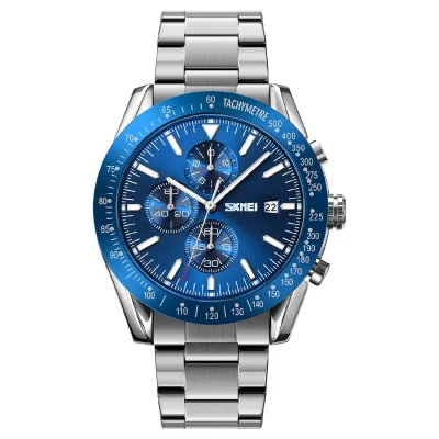 Чоловічий годинник Skmei 9253SIBU Silver-Blue