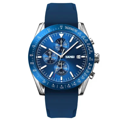 Чоловічий годинник Skmei 9253PSIBU Silver-Blue Sil