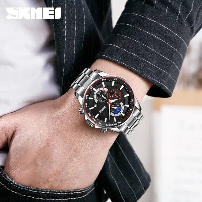 Чоловічий годинник Skmei 9250SIBK Silver-Black