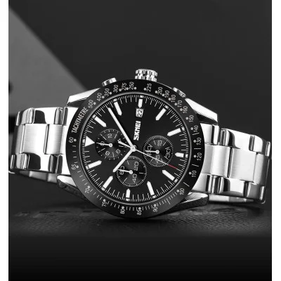 Чоловічий годинник Skmei 9253SIBK Silver-Black