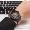 Чоловічий годинник Curren 8299 Black-Gold-Brown фото 5