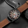 Чоловічий годинник Curren 8299 Black-Gold-Brown фото 6
