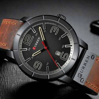 Мужские часы Curren 8327 Black-Brown