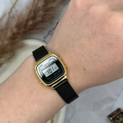 Женские часы Skmei 1901MHGDBK Gold-Black Mesh