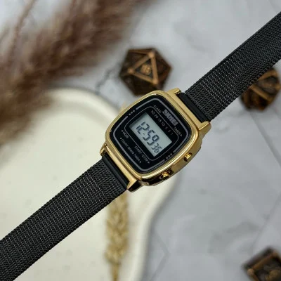 Женские часы Skmei 1901MHGDBK Gold-Black Mesh