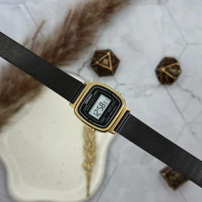 Женские часы Skmei 1901MHGDBK Gold-Black Mesh