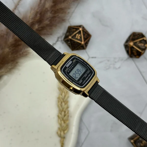 Жіночий годинник Skmei 1901MHGDBK Gold-Black Mesh фото 8